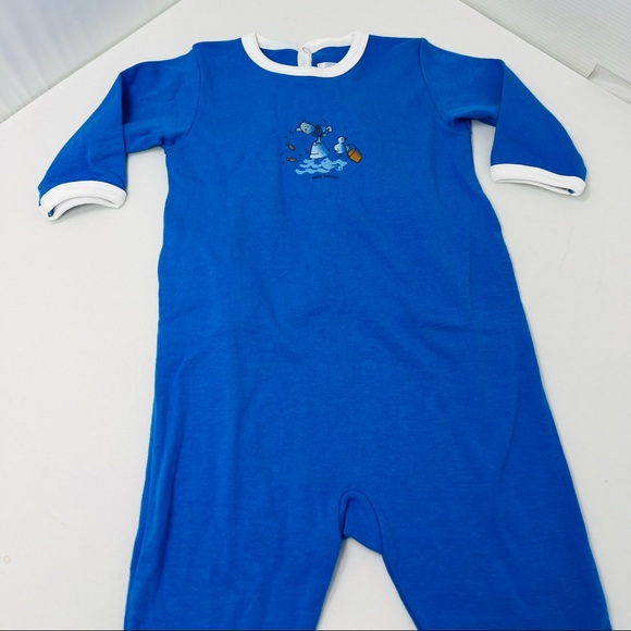 PETIT BATEAU**Blue Footed Onesie PJ**3 mo $78 - Picture 3 of 5